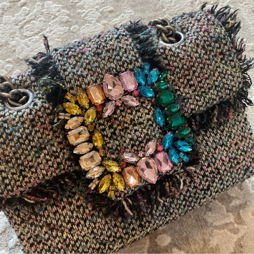 Kurt Geiger Rainbow Tweed Shoulder bag